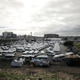 Minibus taxi's wait to load passengers at a taxi rank during a nationwide lockdown to prevent the spread of the coronavirus disease (COVID-19) in Cape Town, South Africa, May 13, 2020.